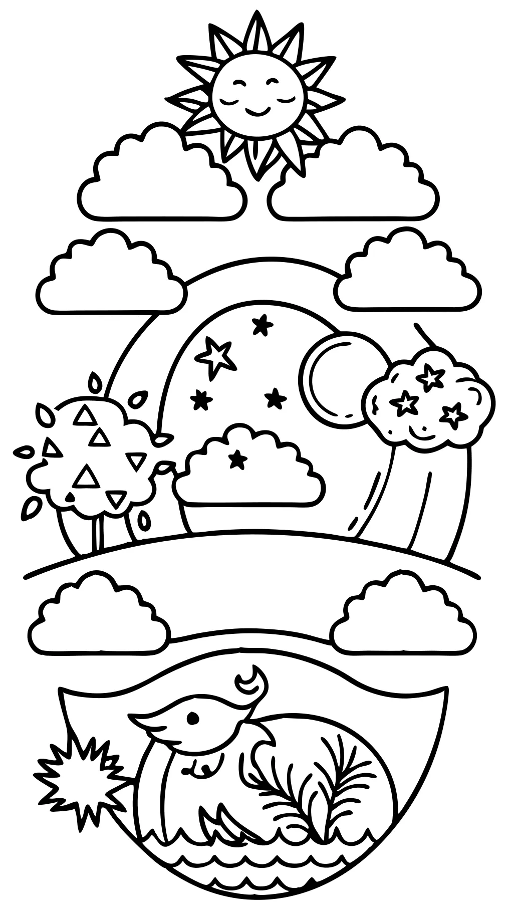 printable days of creation coloring pages